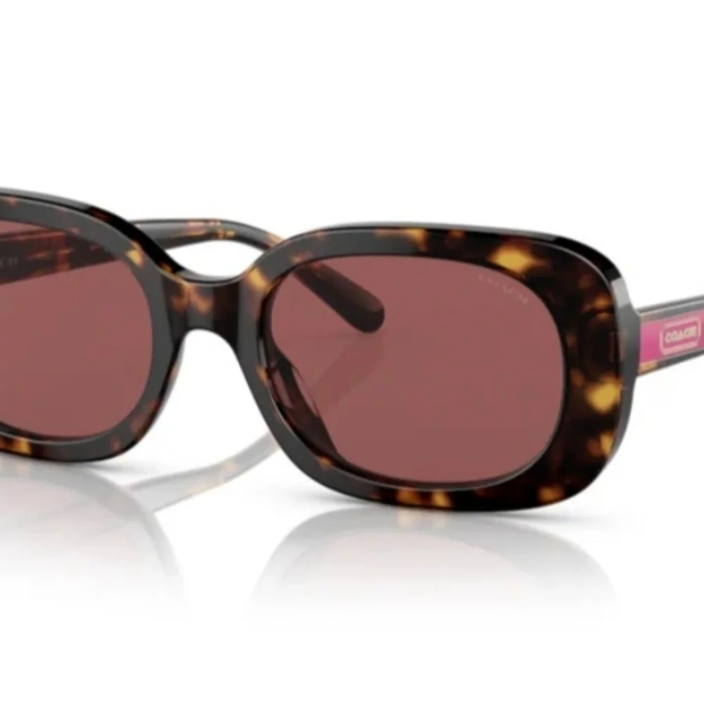 NEW! Coach Tortoise Shell w/ Violet Lense Sunglasses / Shades